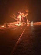 Mardin’de lastik yüklü TIR’da yangın