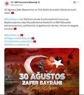 MSB'den '30 Ağustos Zafer Bayramı' paylaşımı