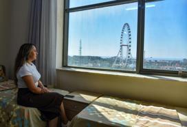 Deniz manzaralı, 5 yıldızlı otel konforlu yurt
