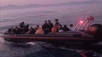 Milas'ta 23 kaçak göçmen yakalandı