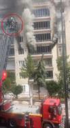 Apartmandaki yangında 3 çocuk, 6 kişi dumandan etkilendi
