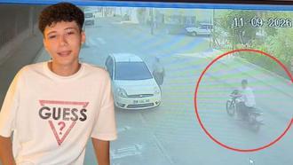 2 motosikletin çarpıştığı kaza kamerada; 1 ölü, 1 yaralı