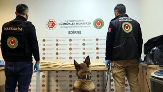 Kapıkule’de TIR’da 50 kilo 506 gram uyuşturucu ele geçirildi