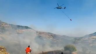 Tunceli’de örtü yangını