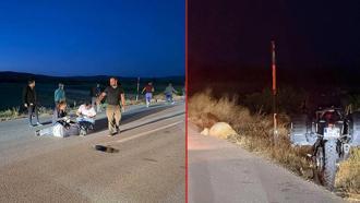 Avrupa turuna çıkan Fransız kadın, motosikletiyle koyunlara çarpıp yaralandı