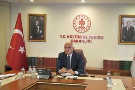 Bakan Ersoy, Filistin Kültür Bakanı Hamdan ile görüştü