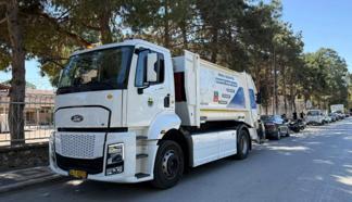 İnegöl’de elektrikli çöp kamyonu test edildi