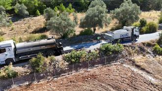 Menteşe'de iki mahalleyi bağlayan yeni yol tamamlandı