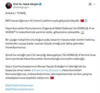Haluk Görgün ve Orgeneral Dalkıran, HÜRKUŞ-2 ve HÜRJET ile test uçuşu gerçekleştirdi (2)