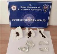 Edirne’de üzerlerinde uyuşturucu ele geçirilen 2 şüpheliye gözaltı