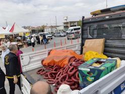 Malatya'da yöresel ürün fuarında 230 kilo sucuk ve 150 kilo peynire el konuldu