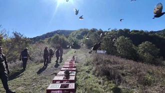Zonguldak’ta jandarma ve DKMP ekipleri onlarca sülün saldı