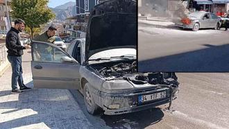 KPSS’ye girdi, sınav sırasında otomobili yandı