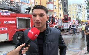 Yangında daire kullanılamaz hale geldi (2)