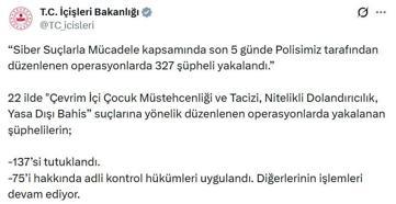 22 ilde siber suç operasyonları: 137 tutuklama