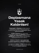 Trabzonspor'dan deplasman yasağının kaldırılması çağrısı