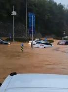 Beykoz’da sağanakla birlikte göle dönen yollarda, araçlarında mahsur kaldılar