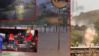 İstanbul'da sağanak; yollar göle döndü