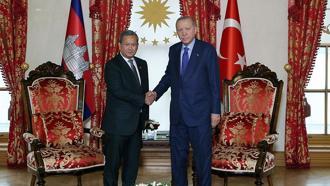 Cumhurbaşkanı Erdoğan, Kamboçya Başbakanı Manet'i kabul etti
