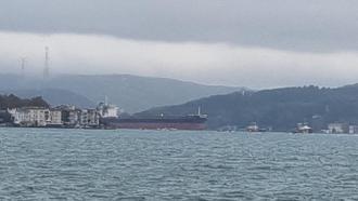 İstanbul Boğazı'nda gemi trafiği 'Antonia S' isimli geminin geçişi nedeniyle askıya alındı