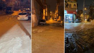 Mersin'de sağanak su baskınlarına neden oldu
