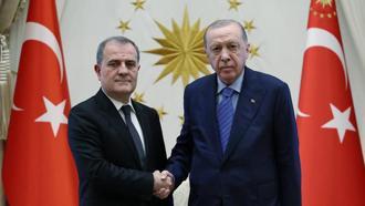 Cumhurbaşkanı Erdoğan, Azerbaycan Dışişleri Bakanı Bayramov'u kabul etti