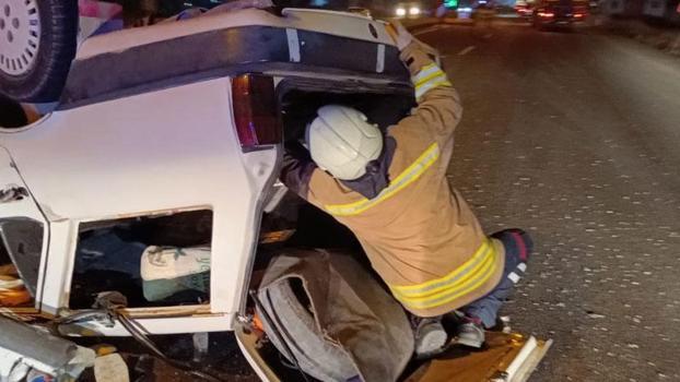 Mardin'de otomobil takla attı: 8 yaralı