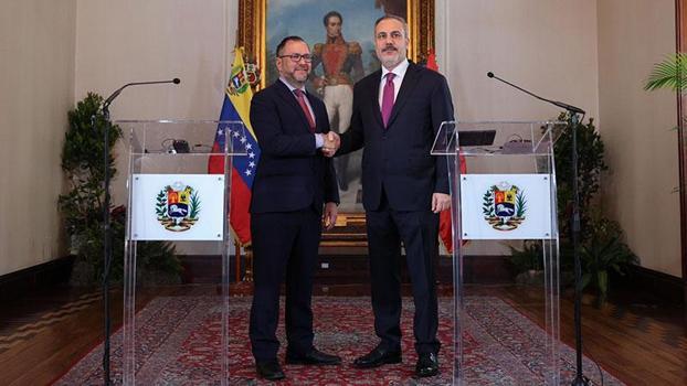 Fidan, Venezuela Dışişleri Bakanı Yvan Gil ile ortak basın toplantına katıldı