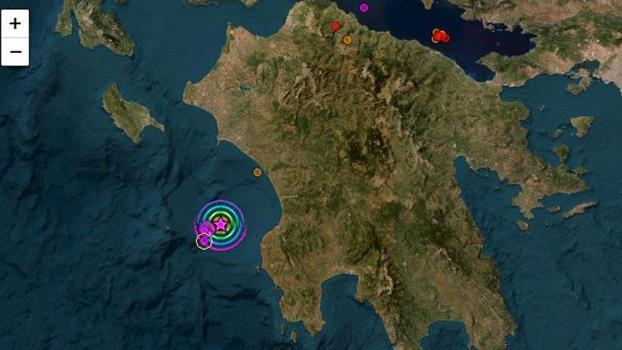 Yunanistan Jeodinamik Enstitüsü, deprem büyüklüğünü 5.7 olarak güncelledi