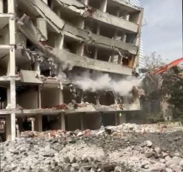 İstanbul - Gayrettepe'deki 'Birinci Şube' binası yıkıldı