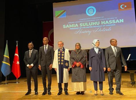 Ankara Üniversitesi'nden Tanzanya Cumhurbaşkanı Hassan'a 'fahri doktora'