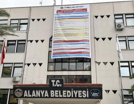 Alanya'da CHP'li belediye ile MHP arasında afişli borç atışması