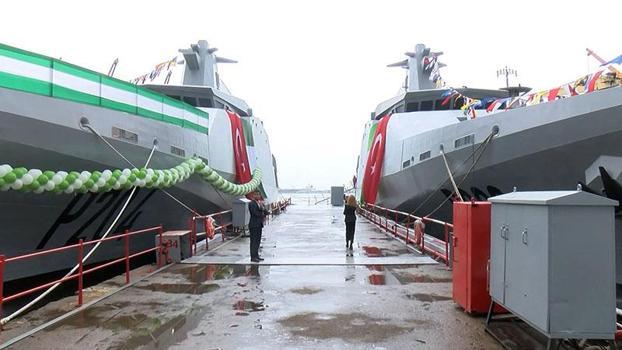 Nijerya için üretilen ikinci donanma gemisi OPV 76 denize indirildi