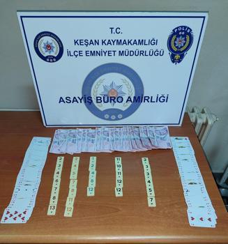 Edirne’de iş yerinde kumar oynayan 6 kişiye 38 bin 550 lira ceza