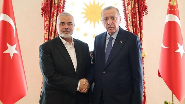 Cumhurbaşkanı Erdoğan ile Hamas Siyasi Büro Başkanı Haniye'nin görüşmesi sona erdi