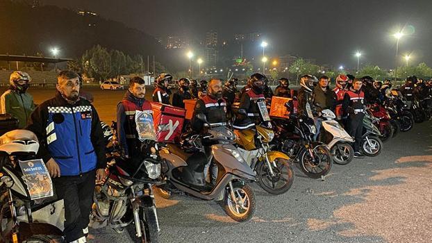 Samsun’da motosikletli kuryeler, kazada ölen Sefa için 'adalet' istedi