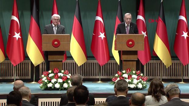 Erdoğan ve Steinmeier'den ortak basın toplantısı