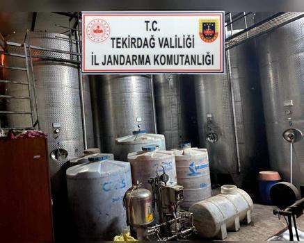 Şarköy'de 72 bin litre sahte şarap ele geçirildi
