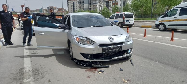 Otomobilin çarptığı Mehmet Salih, yaralandı