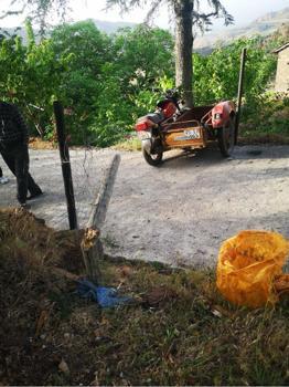 Salihli'de sepetli motosiklet ağaca çarptı: 1 ölü
