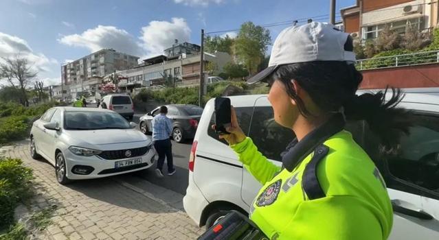 İstanbul - Avcılar Sahilinde trafik denetimi