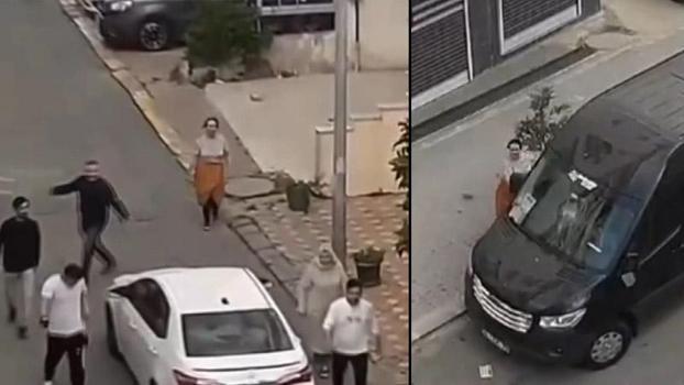 Eyüpsultan'da hatalı park tartışmasında sopalı bıçaklı grup şoförü darbetmeye çalıştı, minibüse saldırdı