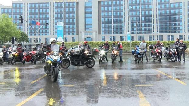 Motosikletlilerden Oğuz Murat Aci ve Mert Çakır için 'Adalet konvoyu'