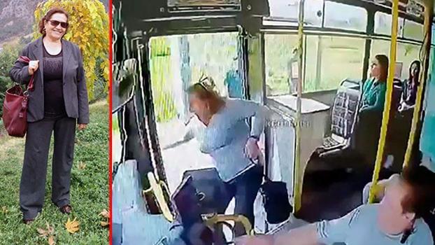 Kapısı açık otobüsten düşen kadın, hayatını kaybetti