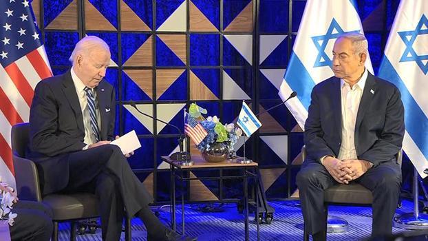 Biden ve Netanyahu, Gazze’ye insani yardımları görüştü