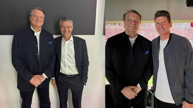 Beşiktaş Başkanı Hasan Arat, Bayern Münih başkanıyla bir araya geldi