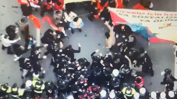 İstanbul - Bozdoğan kemeri üstünden polis kamerasına yansıyan olay anları