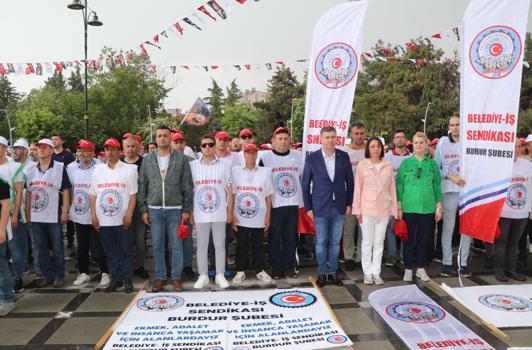 Burdur'da 1 Mayıs kutlaması