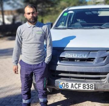 Tokat'ta, elektrik direğinden düşen işçi öldü