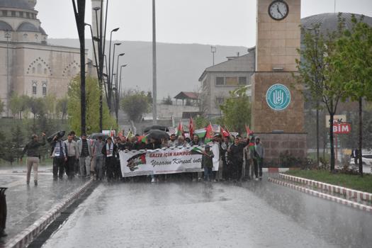 Bitlis'te üniversitelilerden Filistin'e destek için 10 günlük oturma eylemi